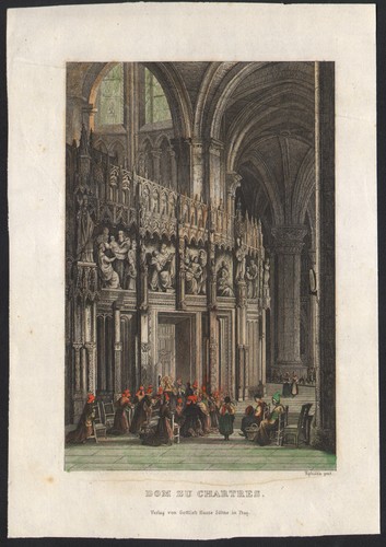 1839 gravure aquarellée - 1839,