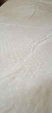 ancienne nappe damassée coton