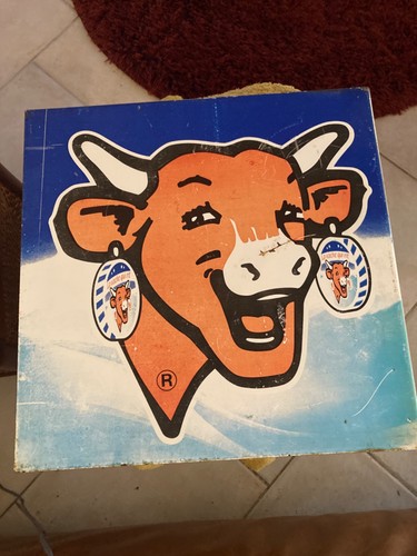 Plaque publicitaire vache qui - publicitaire,