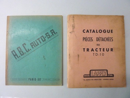 Ancien catalogue pièces - ancien,