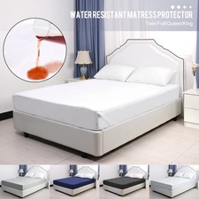 Matelas Protecteur De Lit Housse Ajustée Simple Double King Size