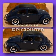 jouet collection solido 1/17 coccinelle bleu vintage VW Voiture Volkswagen