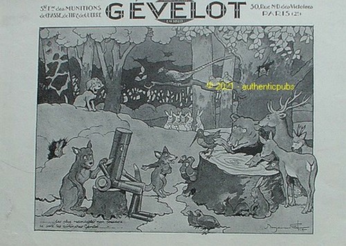 Publicite gevelot munition - gevelot,