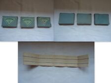 3 ANCIENNES MECHES PLATES PARISIENNE N°10 1RE QUALIT COTON LAMPE A PETROLE 49 MM