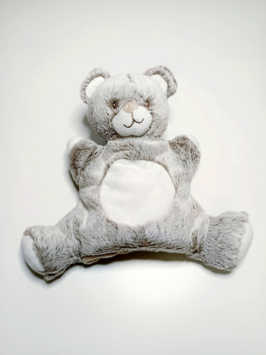 Doudou plat marionnette ours - doudou,