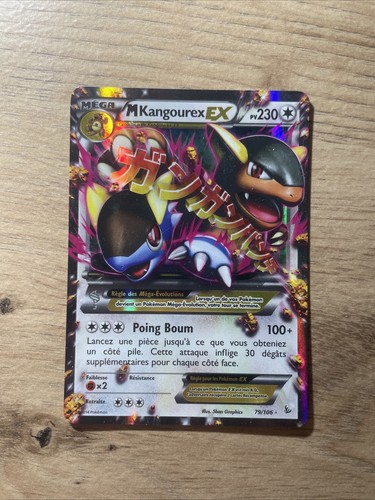 Carte pokémon kangourex ex - m,