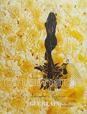 Publicité papier Parfum. Perfume ad. GUERLAIN Chamade 1969