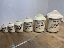 pots à épices, Serie De Six , Terre, Cuite, 1900 (n.1) Ustensiles, Cuisine