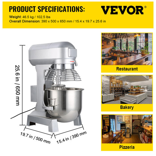 Vevor mixeur pâte robot de - pâte,