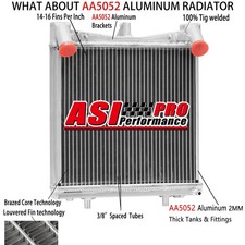 2 Rangées Droite Radiateur