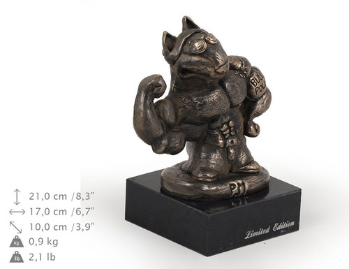 Bull terrier puissant statue - bull, puissant,