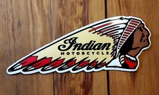 plaque émaillée INDIAN MOTO enamel sign emailschild