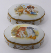 -2 PETITES BOITES PORCELAINE