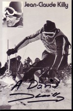 Ski Alpin * Jean claude KILLY * AUTOGRAPHE / DEDICACE * France