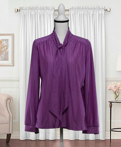 Vintage purple blouse - blouse,