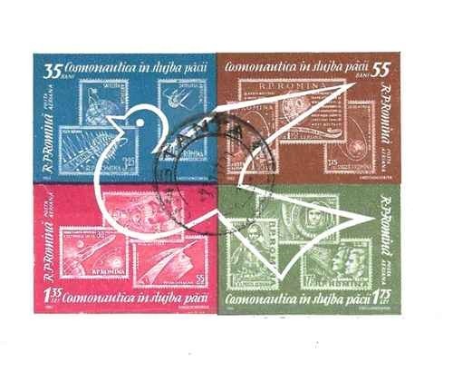 Timbres cosmos roumanie bf54 - timbres,