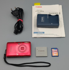 Canon IXUS 100 IS / Powershot SD780 IS Digital Compact Camera Red, Charger, SD