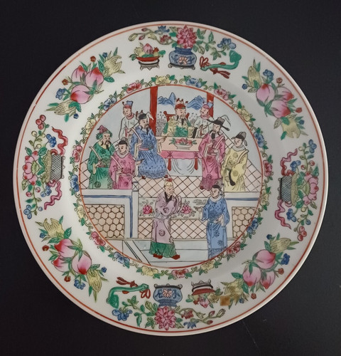 Assiette porcelaine chinoise - assiette,