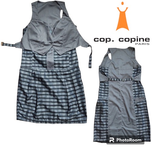 Cop copine gray midi dress - midi,