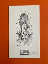 WALTHERY EX LIBRIS SIGNE SERIGRAPHIE RUBINE ESPACE BD NEUF