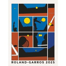 Poster affiche officielle Roland-Garros Paris (2025) - 50x70cm