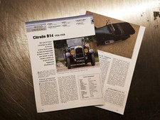 AUTOMOBILE CITROEN B14 article 2 pages document 