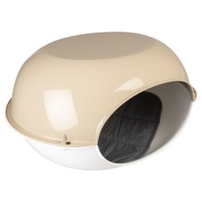 Duvo+ Igloo Pour Chats Luna Mocaccino Avec Coussin, 57 X 38 X 31 CM, Douillet