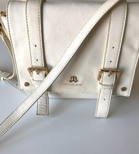 Paul and Joe Sister White leather Shoulder cross body bag 