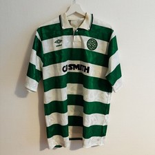 Celtic Glasgow Home Jersey Shirt 1989–1990 – Very Good Condition (Size XL)