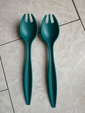 LOT 2 COUVERTS A SALADE  TUPPERWARE - GAMME ALLEGRA - NEUF - VERT