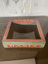 Biscuits HANIN paris - Ancien couvercle boite tole lithographiée sans verre