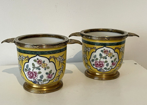 Pots porcelaine décor - en,
