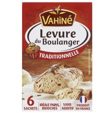 lot de 2 boîtes de levure de boulanger brioche pains brioche 6 sachets  Vahiné