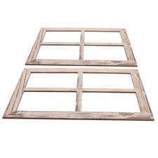  2 Pcs Fausses Fenêtres Bois
