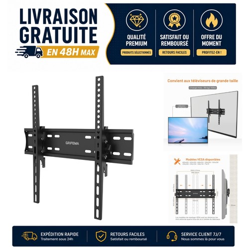 Support mural inclinable - tv,