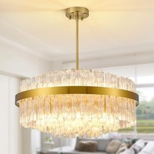 Lustres cristal doré - cristal,