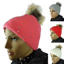 Bonnet Tricoté de Fourrure