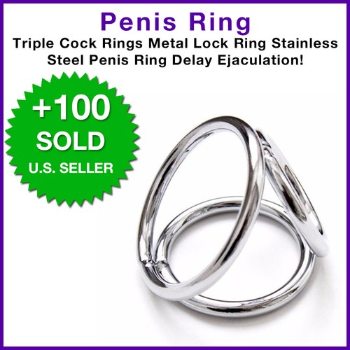 Triple cock rings - cock, lock