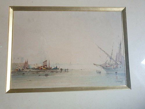 Marine aquarelle signée - aquarelle,