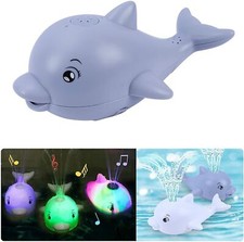 Jouet de bain à induction 2 en 1 pour bébé et enfant, jet d'eau forme baleine