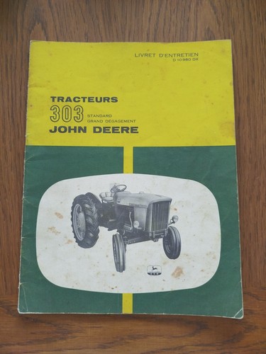 Livret entretien john - john, deere
