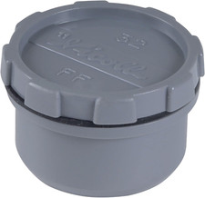 TAMPON DE VISITE MALE FEMELLE 32 40 50 PVC GRIS BOUCHON EVIER PLOMBERIE VASQUE E