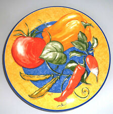 Assiette de présentation Ligne Hôtesse -Décor légumes très rare -Vintage-26,5 cm