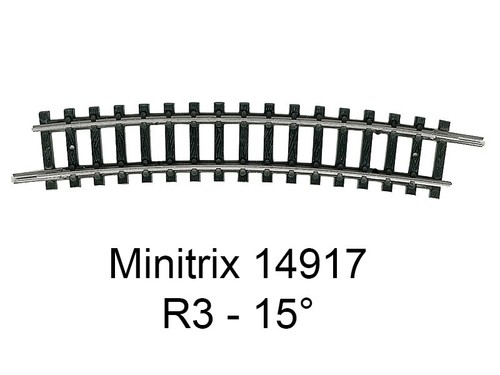 Trix rail courbe - rail, r3