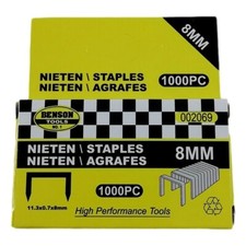 Boîte de 1000 Agrafes 26/8 11x8 mm pour Agrafeuse de Bureau Standard Recharge