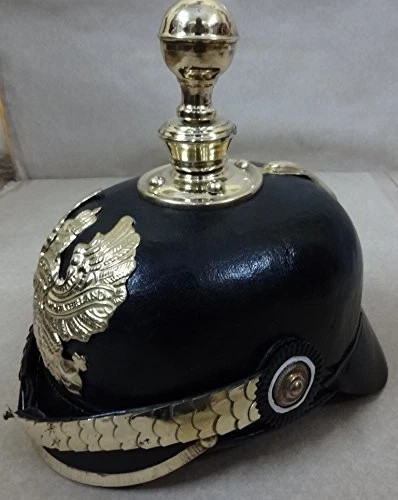 Casque cuir officier - casque, en
