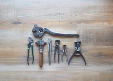 Lot Goldenberg ancien outil tenaille grosse clé à molette multiprise anglaise