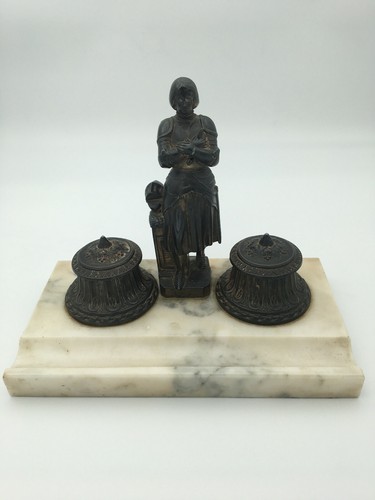 Jeanne arc double encrier - jeanne,
