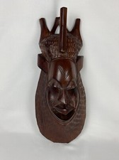 Sublime Masque Africain en bois Tribu Sénégalaise Fait Main – Art Africain