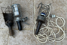 3 anciennes lampes industrielles baladeuses à retaper et à refaire fonctionner